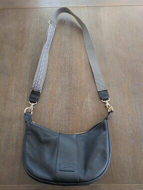 Pom Pom London Crossbody Bag Black With Straps